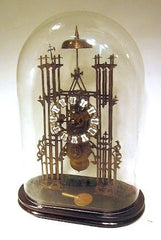 Architectural Chain Single Fusee Skeleton Clock