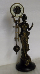 Skeletonized Diana Mystery Swinger Clock