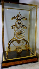 Glass Gear Skeleton Clock