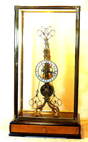 Picture of Scissors Pendulum Skeleton Clock