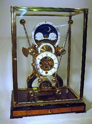 Picture of Moon Dial Grasshopper Skeleton Clock